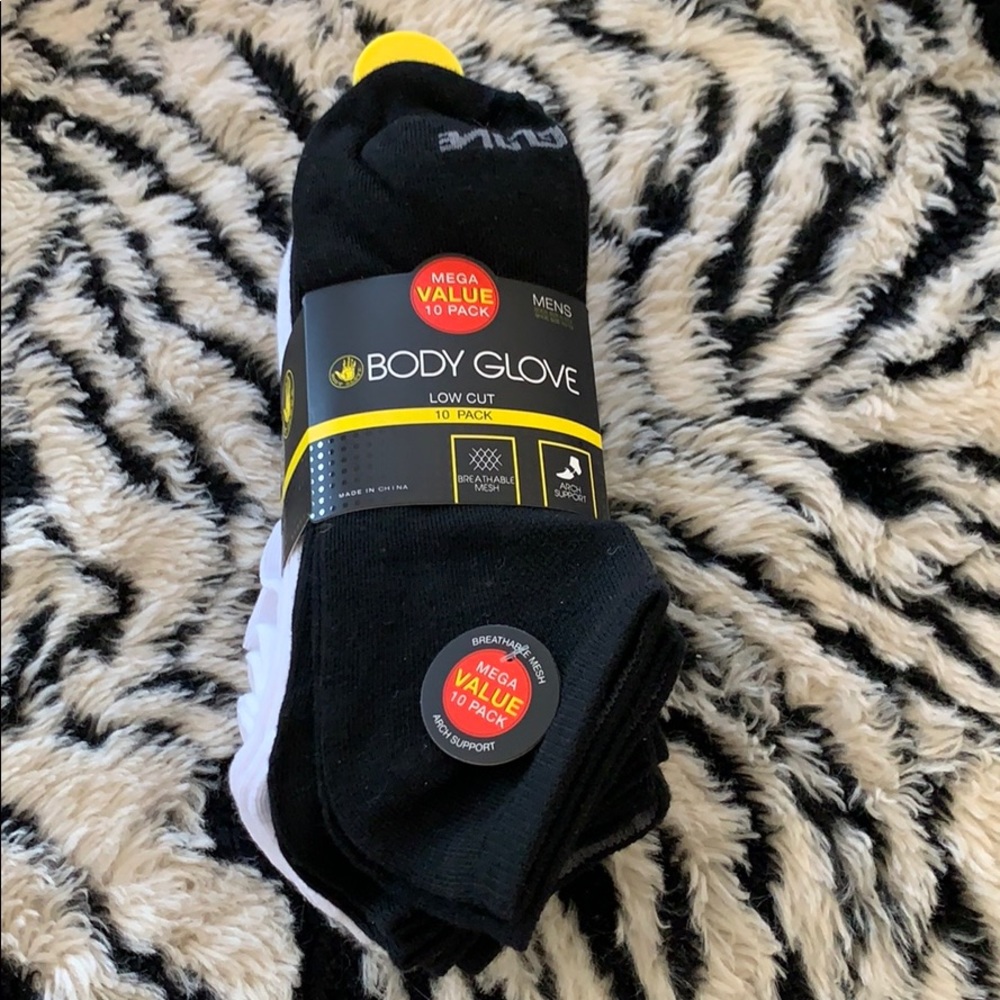 Men’s body glove low cut 10pk